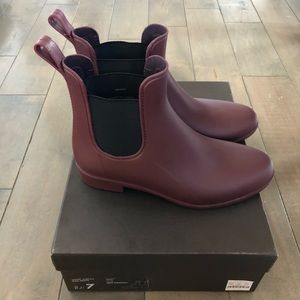 Jcrew Chelsea shirt rain boot, wellie